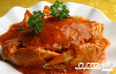 新加坡独特的海鲜风味——辣椒螃蟹