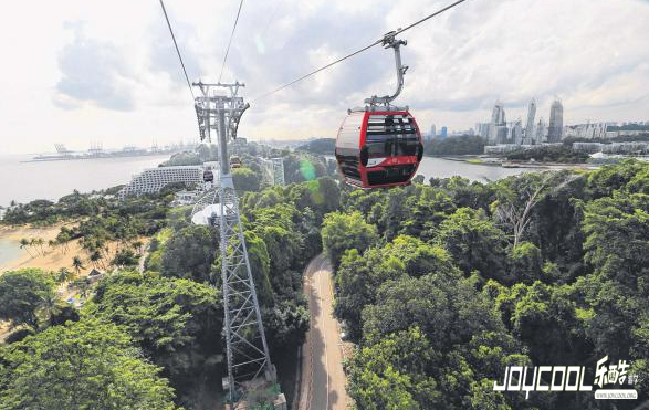 890米圣淘沙线“飞行”畅游新加坡圣淘沙