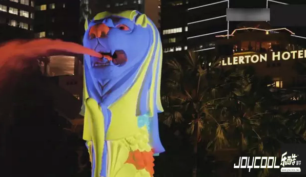 3D新加坡鱼尾狮，一秒钟变“愤怒”的狮子！